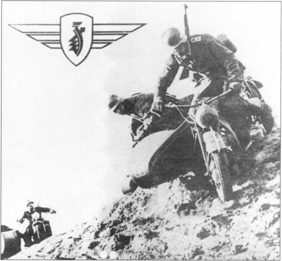 Мотоциклы Вермахта. Военное фото. Иллюстрация 208