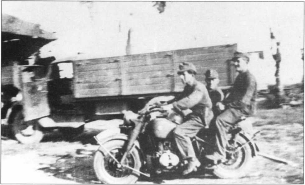 Мотоциклы Вермахта. Военное фото. Иллюстрация 206