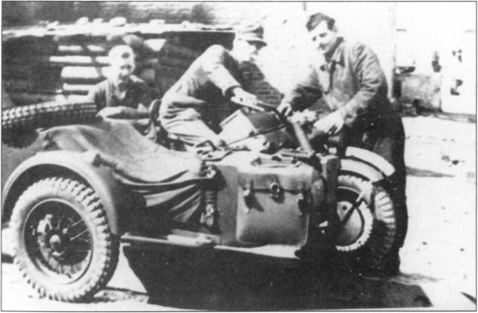 Мотоциклы Вермахта. Военное фото. Иллюстрация 209