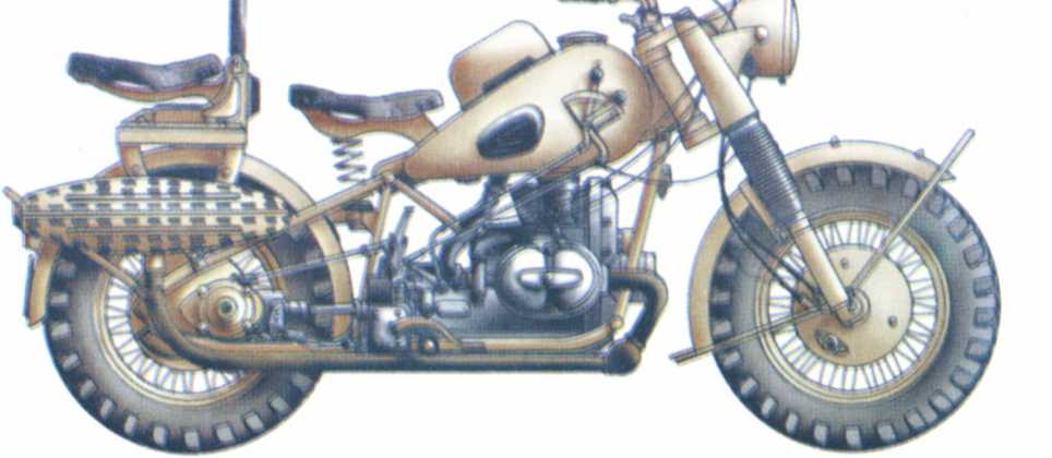 Мотоциклы Вермахта. Военное фото. Иллюстрация 12