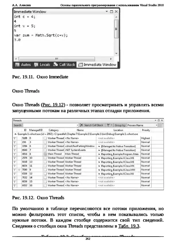 КулЛиб. А. А. Алексеев - Основы параллельного программирования с использованием Visual Studio 2010. Страница № 262