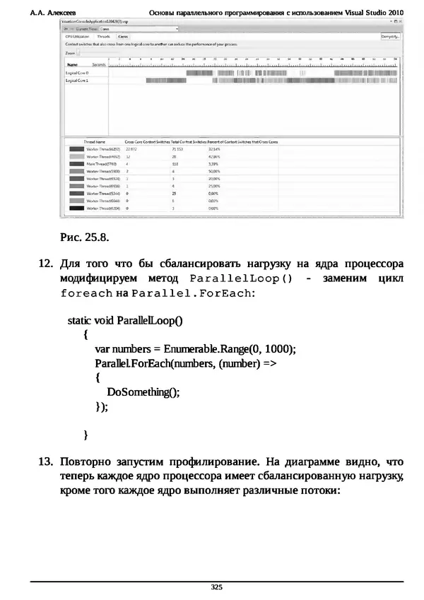 КулЛиб. А. А. Алексеев - Основы параллельного программирования с использованием Visual Studio 2010. Страница № 325