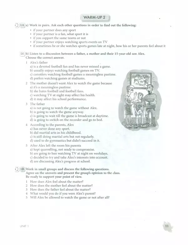 КулЛиб. Мерем Забатовна Биболетова - Enjoy English: Рабочая тетрадь №2 для 10 класса. Страница № 12