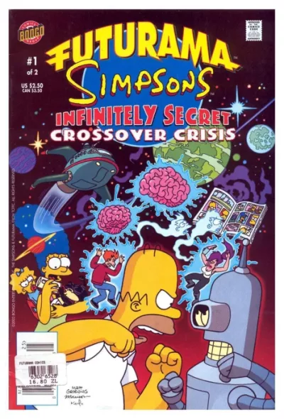 Futurama Simpsons infinitely secret. Crossover crisis 1 (cbz)