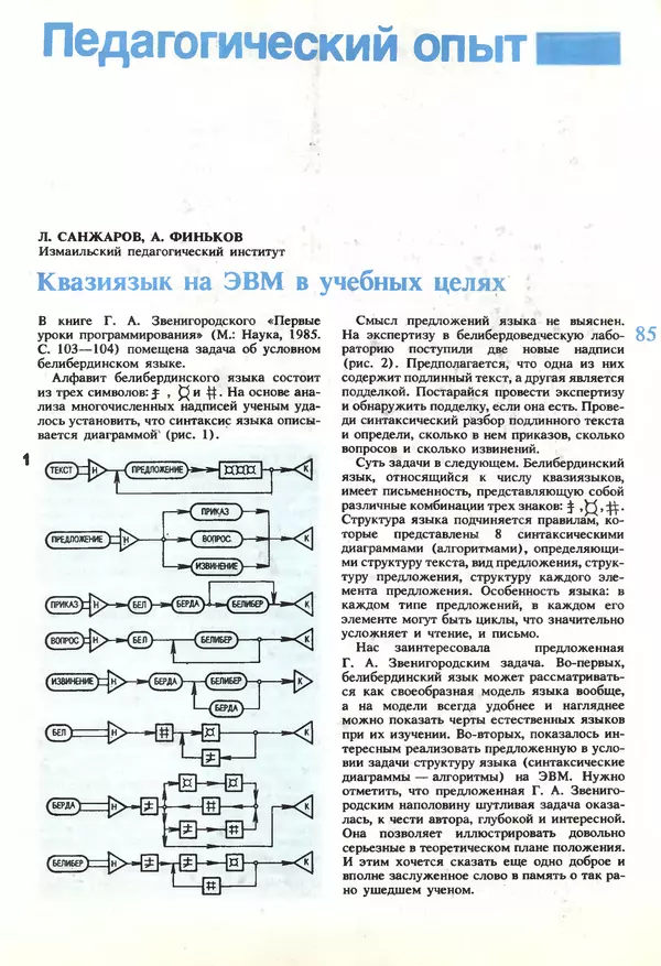 КулЛиб.   журнал «Информатика и образование» - Информатика и образование 1989 №06. Страница № 87