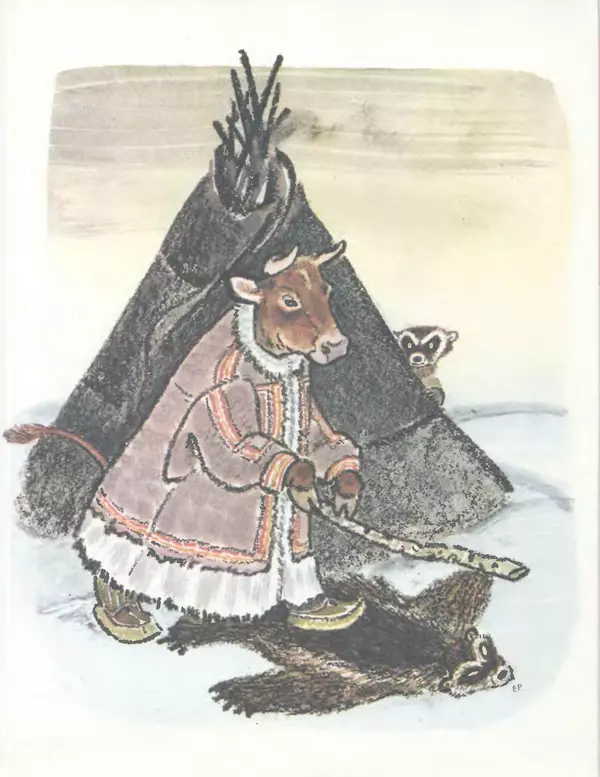 КулЛиб.   Автор неизвестен - Народные сказки - Медведь и заяц Тэваси. Ненецкие народные сказки. Страница № 28